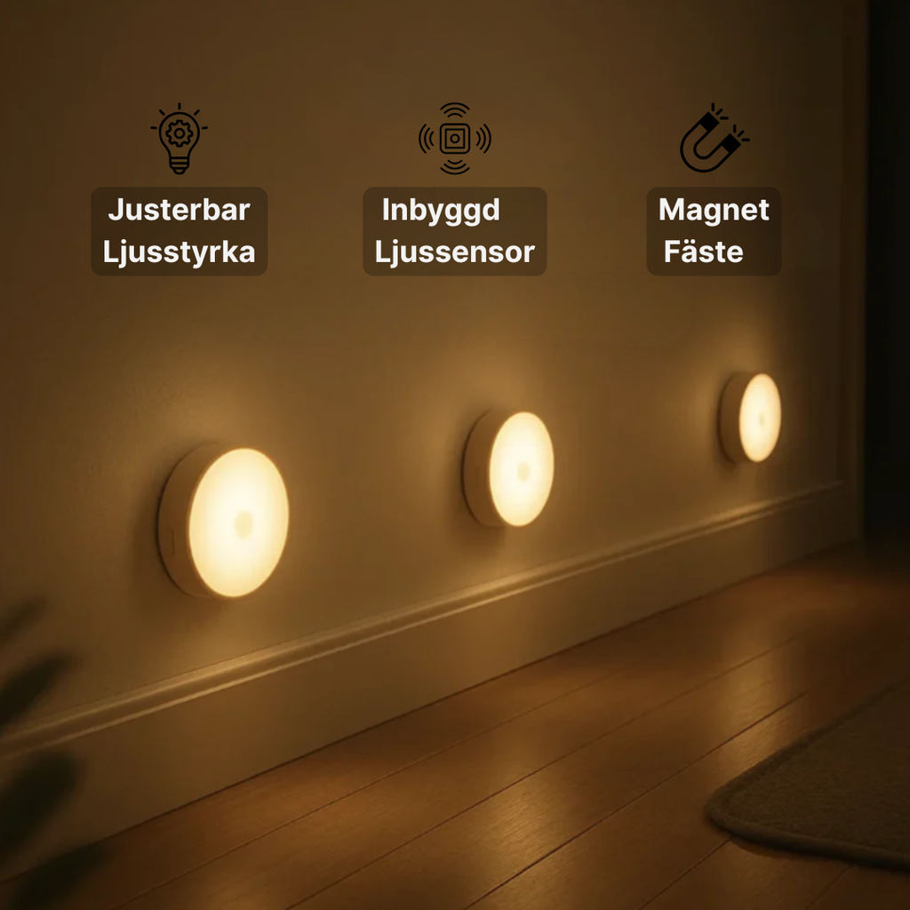 NovaLights SenseGlow™ – Smart LED-lampa med rörelsesensor